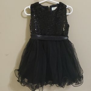 Black Sequin Party Dress